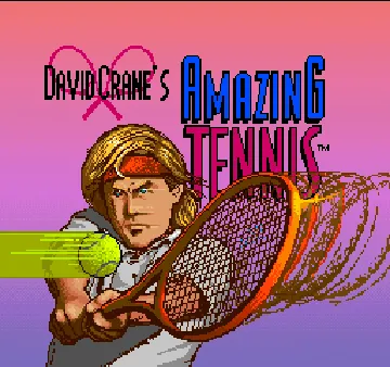 Nintendo Super System: David Crane's Amazing Tennis screen shot title